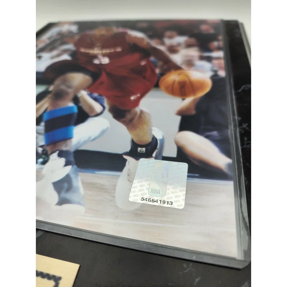 LABRON JAMES WALL‎ PLAQUE KING JAMES CLEVELAND CAVALIERS MARBLED FRAMED